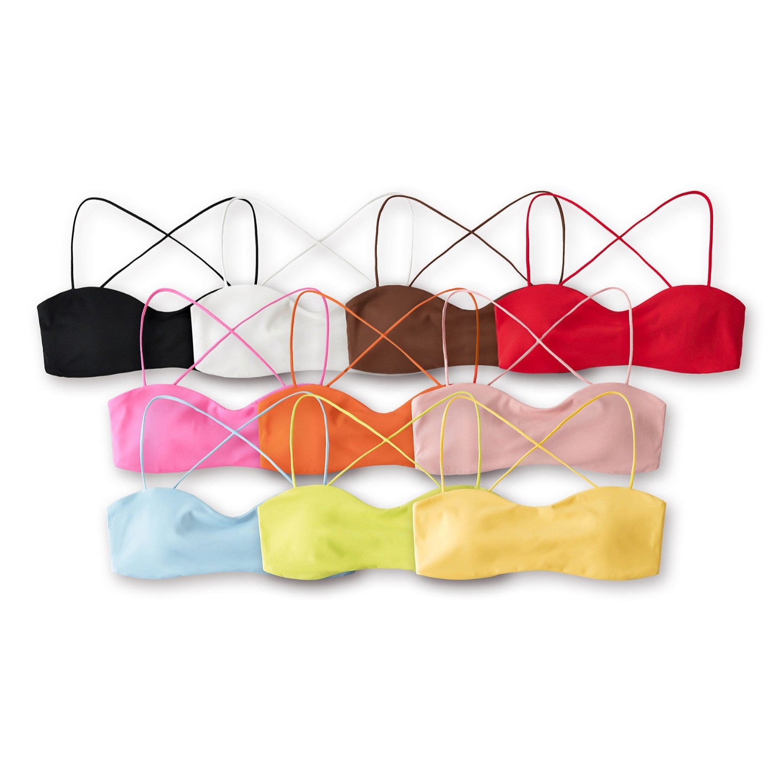 Double layered small chest flat chest narrow version without chest cushion underwear sling