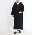 Arab-style Mens Hooded Shirt Muslim Robe