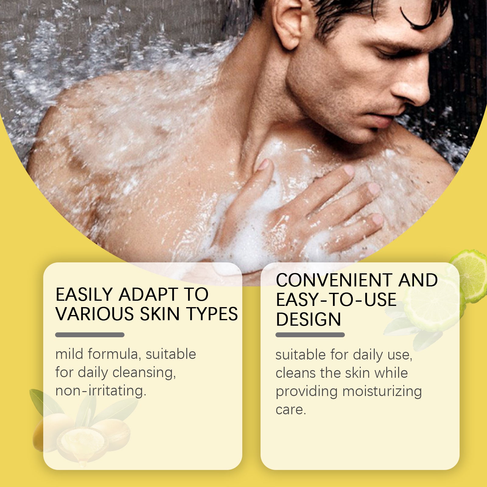East Moon Dune Bergamot Bath Soap Fragrance Refreshing Oil Control Hand Soap Cleanser Bath Cleansing Soap