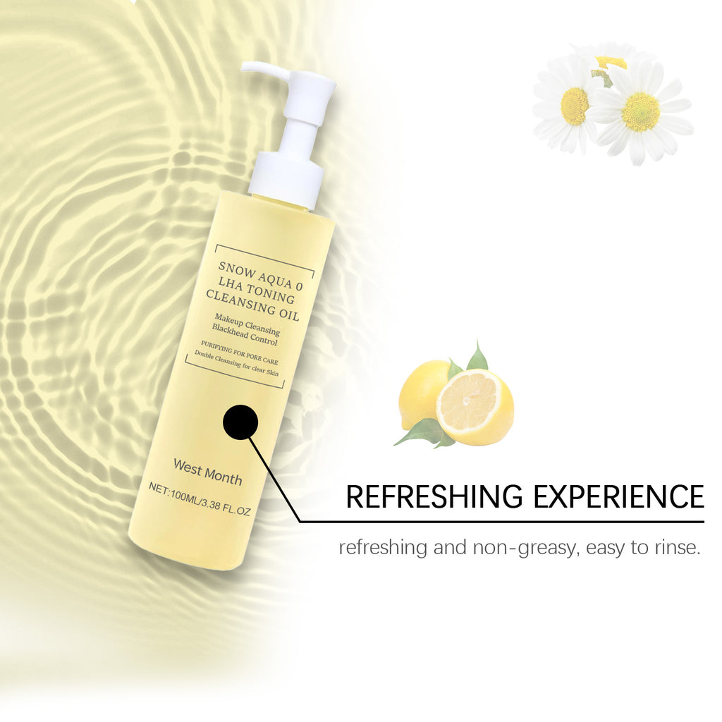 West&Month Citrus Gentle Cleansing Oil, Care For Skin, Clean Pores, Refreshing, Moisturizing And Cleansing Oil