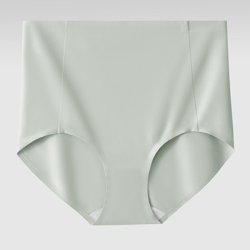 Cotton Antibacterial Breathable Quick-Dry Cooling Seamless High-Waisted Tummy-Control Women's Underwear