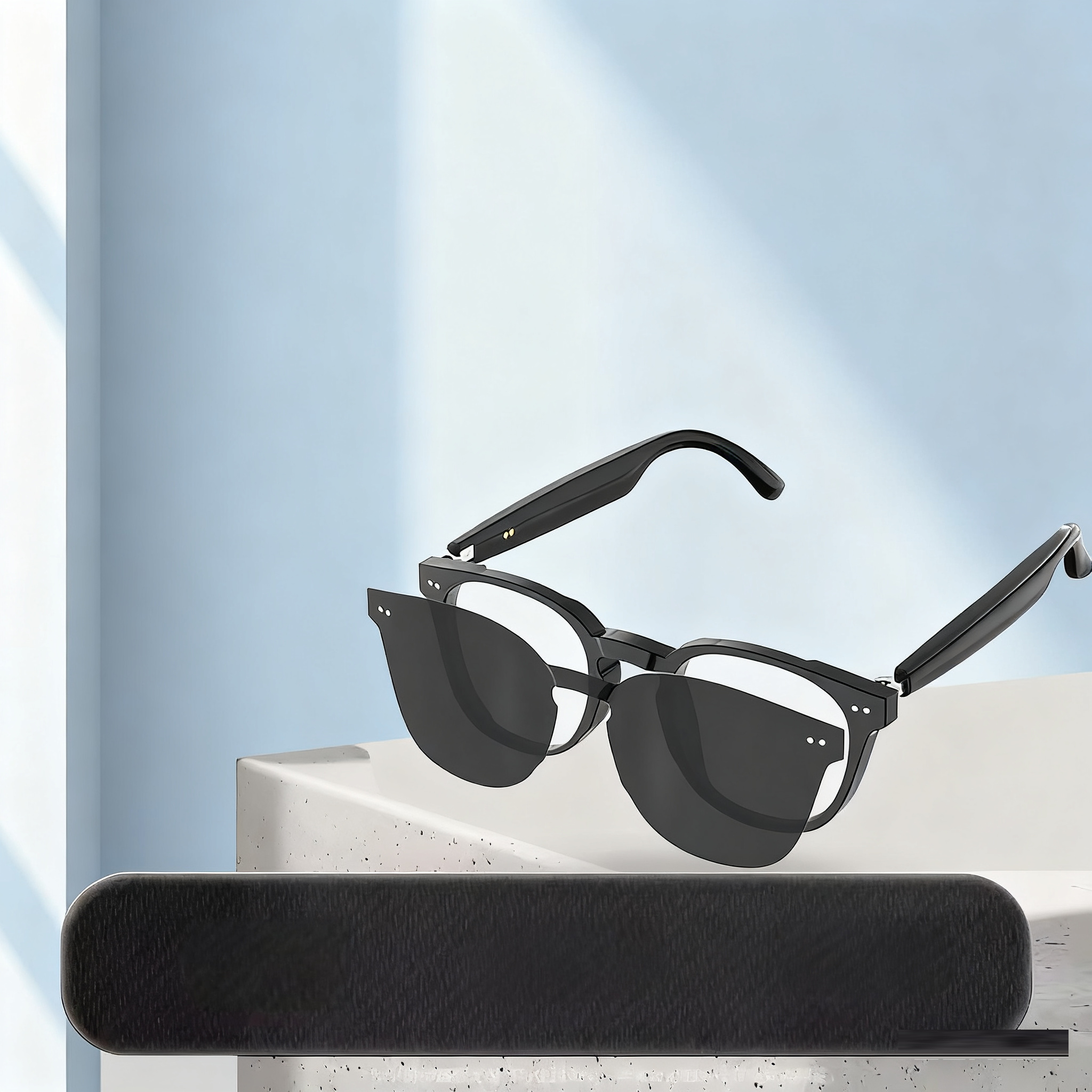 HY-C8 AI Intelligent Translation Wireless Bluetooth Glasses Earphones 75 Language Conference Simultaneous Interpretation