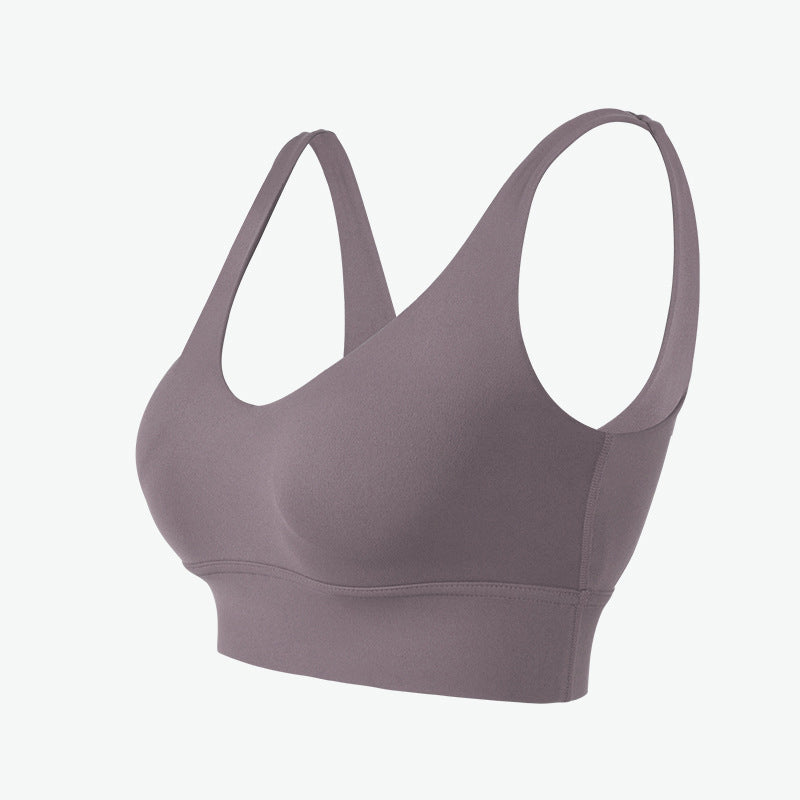 High intensity sports bra women's beautiful back top fitness vest running gathering shock-absorbing yoga bra