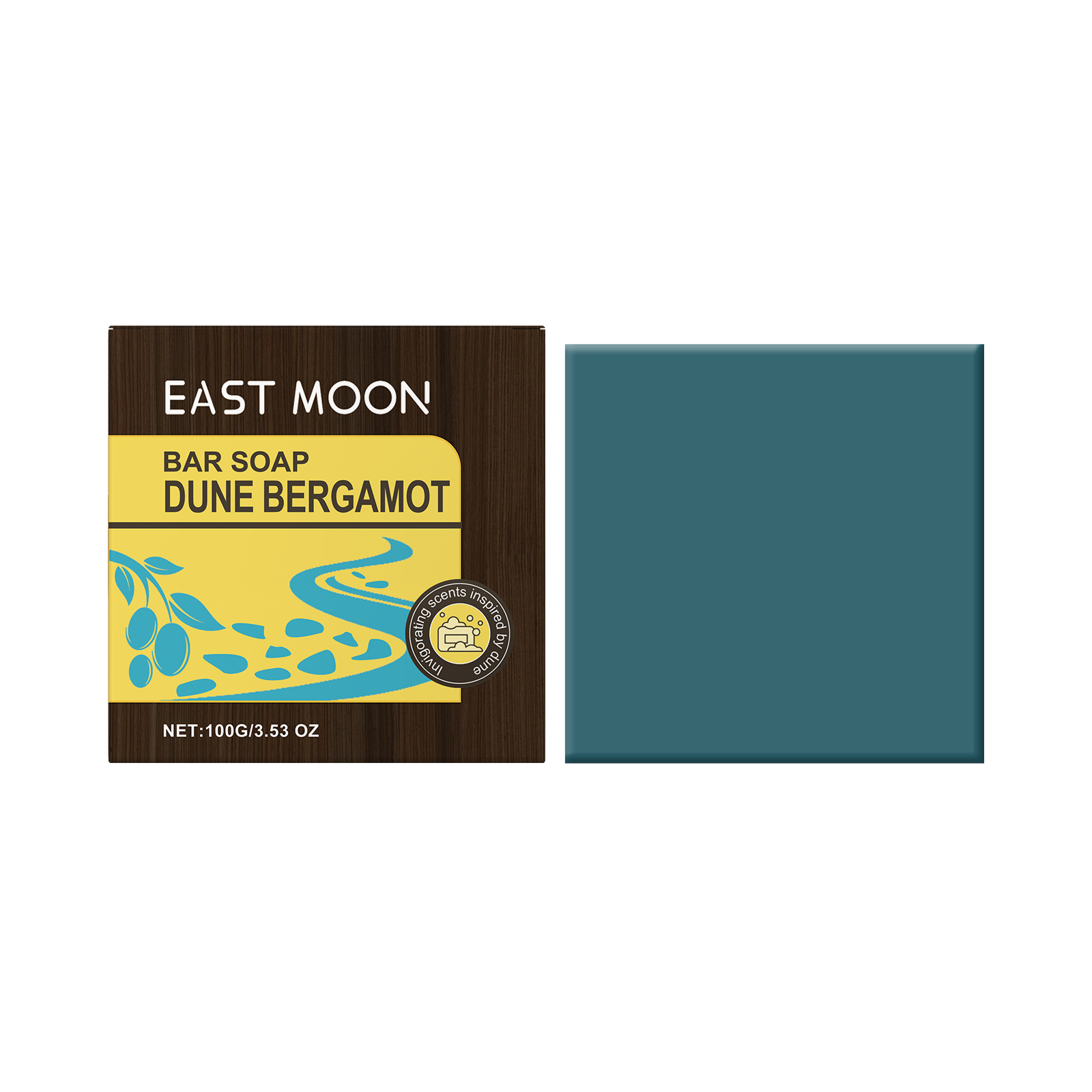 East Moon Dune Bergamot Bath Soap Fragrance Refreshing Oil Control Hand Soap Cleanser Bath Cleansing Soap
