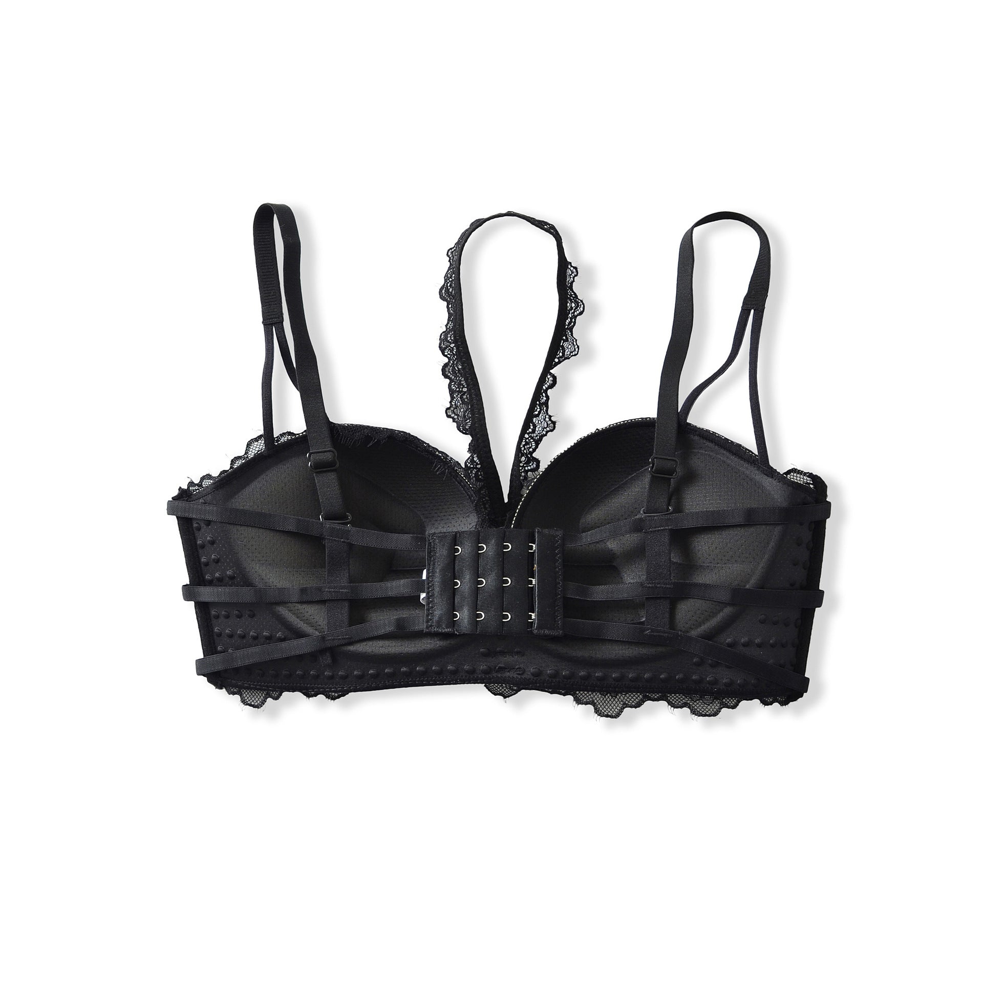 Bra with chest cushion lace neck strap suspender bra underwear