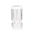 Circular Fifth Generation Dry-Wet Separation Pickle Jar: Sand Timer Glass Container