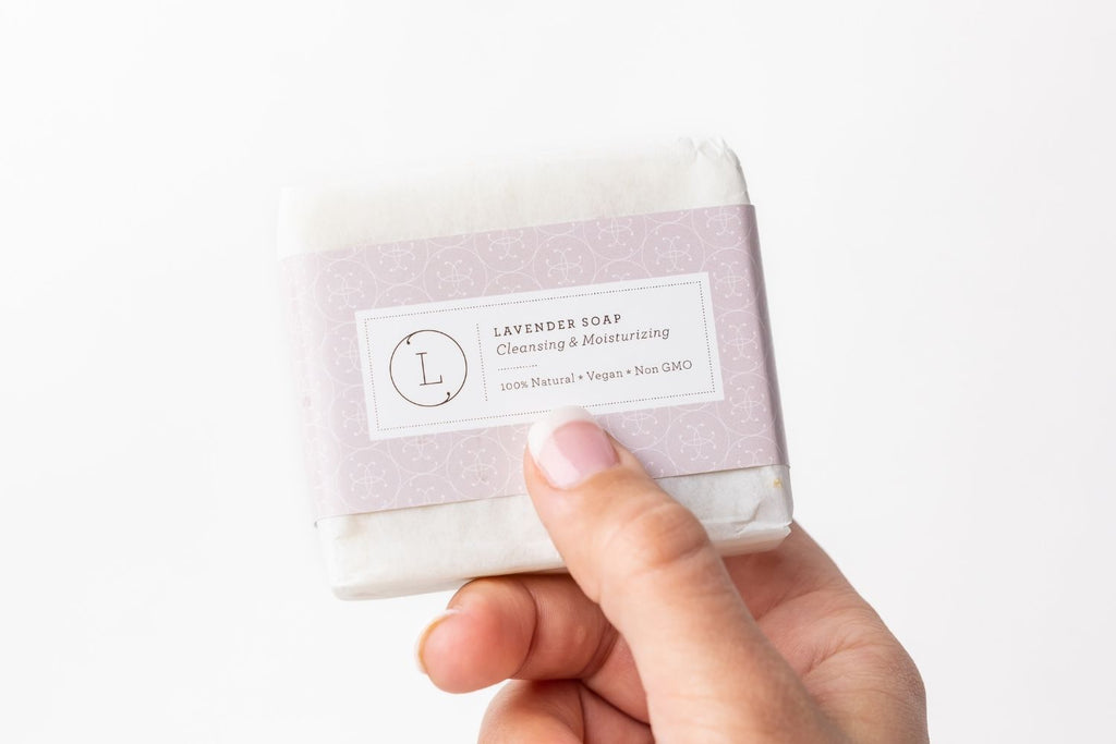 2x Lavender Soap Bar, Natural Handmade Soap, Vegan Skincare gift