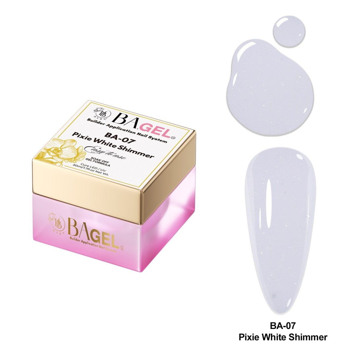 #BA-07 Pixie White Shimmer - BA.GEL® Builder Gel System