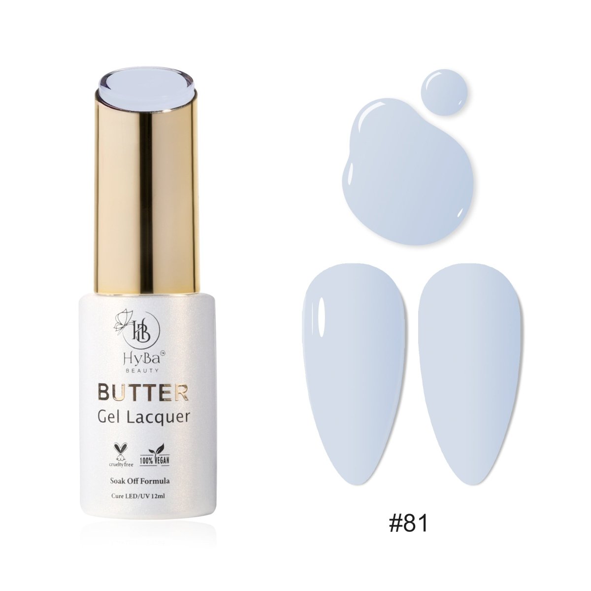 BUTTER Gel Polish SERIES Collection 9  (Colors #081-#090) - Free Top & Base