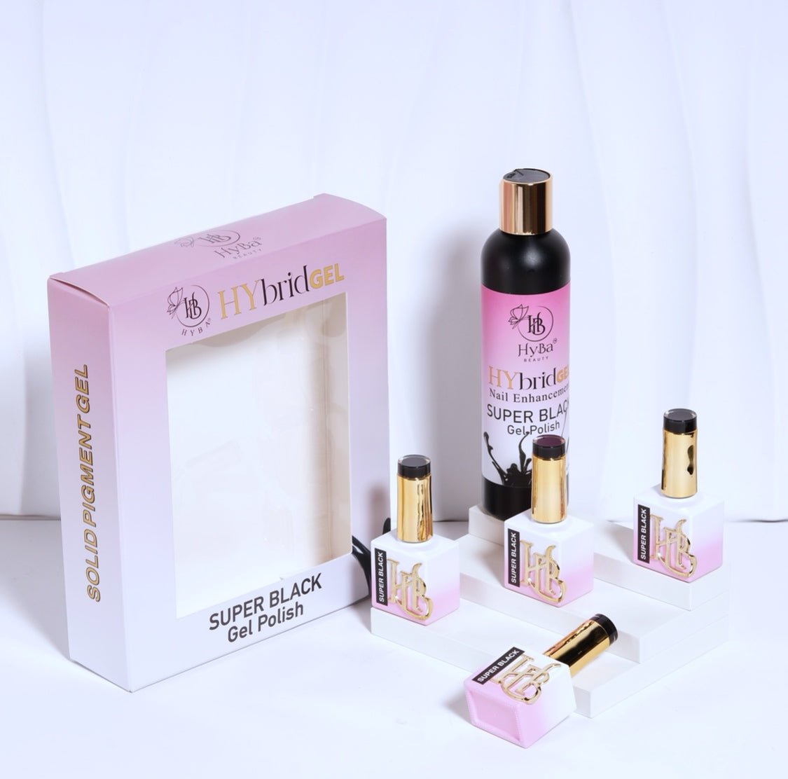 SUPER BLACK Gel Polish - Refill Kit